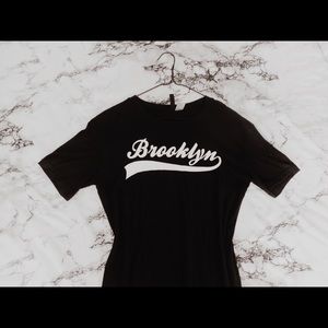 A simple black t-shirt dress from H&M.